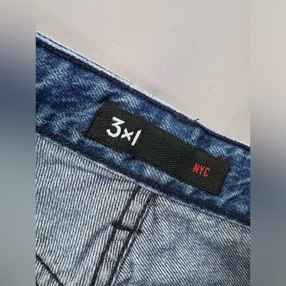 3x1 NYC‎ Womens Denim High Rise Medium Wash Flare Jeans Blue Size 30 Button Fly - Picture 4 of 11